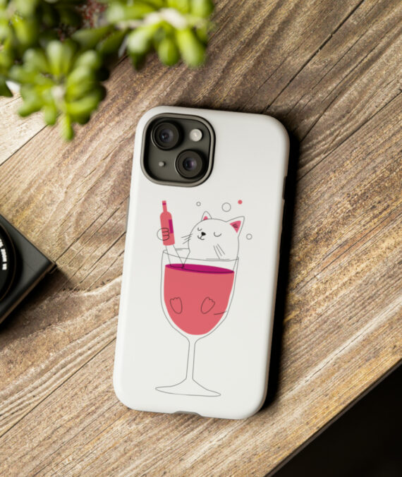 Tipsy Cat Tough Phone Cases