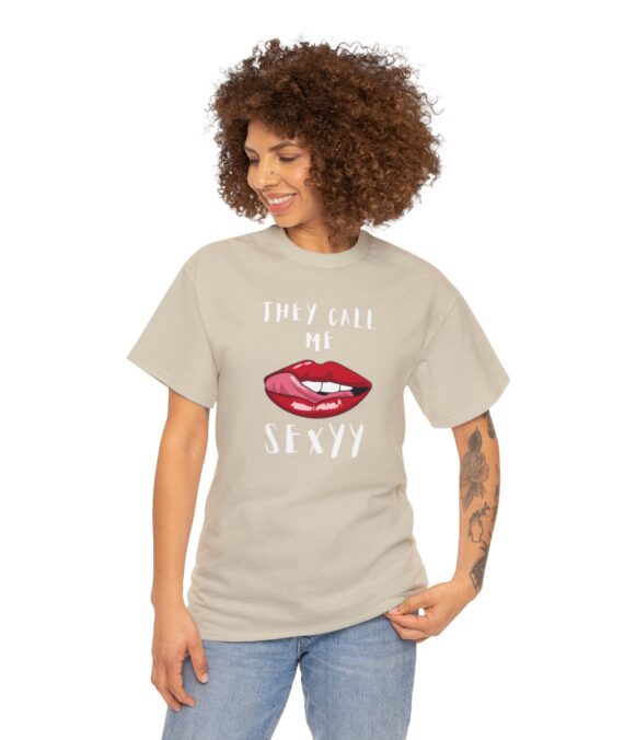 Call Me Sexyy White Unisex Heavy Cotton Tee