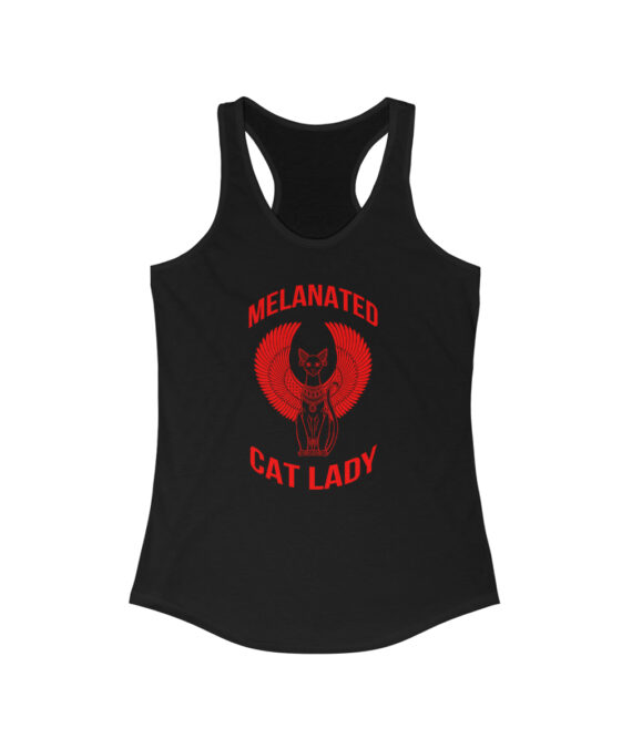 Womens Cat Lady Razorback Tank Color