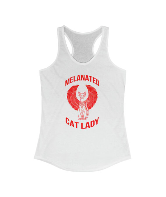 Womens Cat Lady Razorback Tank Color