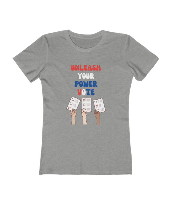 Vote Women’s The Boyfriend Tee Black Design