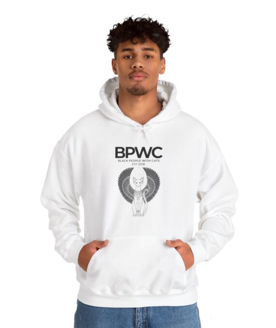 BPWC Unisex Heavy Blend™ Hooded Sweatshirt Black Design