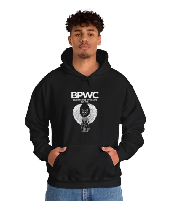 BPWC Unisex Heavy Blend™ Hooded Sweatshirt White Design