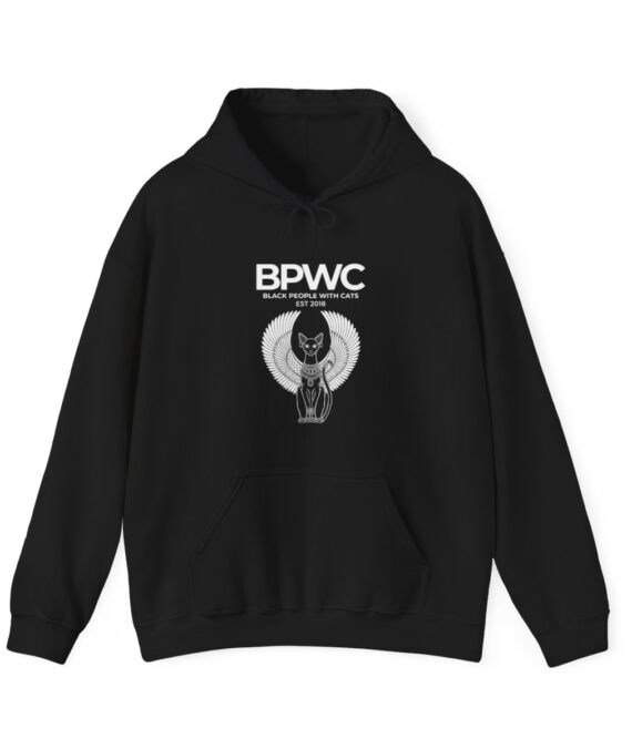 BPWC Unisex Heavy Blend™ Hooded Sweatshirt White Design